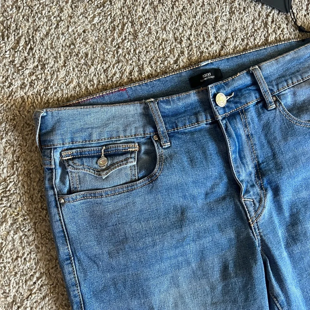 NWT True Religion Ricky Single Needle Flap Straight Jean Relaxed Size 36 Men's